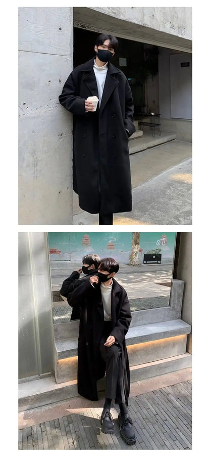 Long Padding Windbreaker Korean Luxury Coat