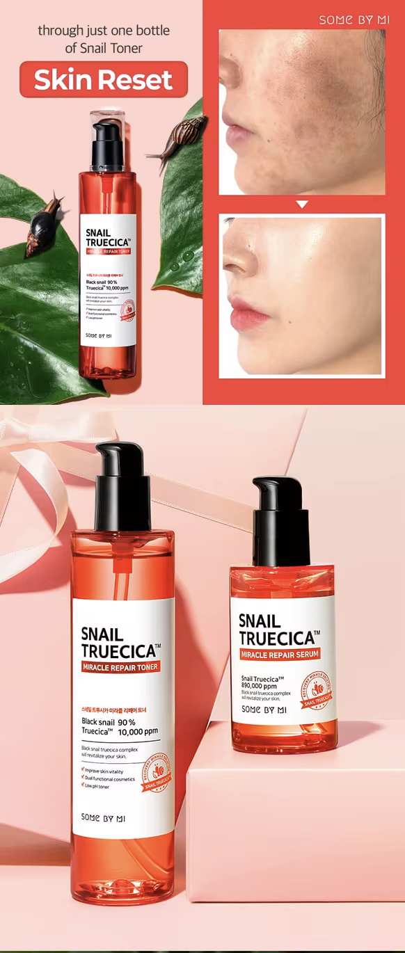 Anti-aging truecica Snail miracle repair Set