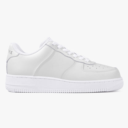 Top Leather Sports Men Sneakers - White