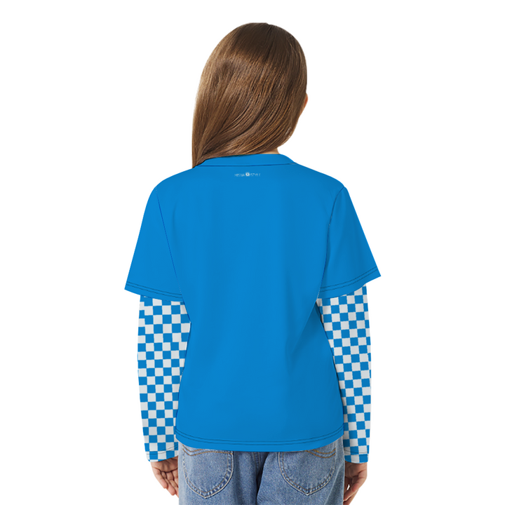 Kids Long-sleeve T-Shirts for Splicing Tees