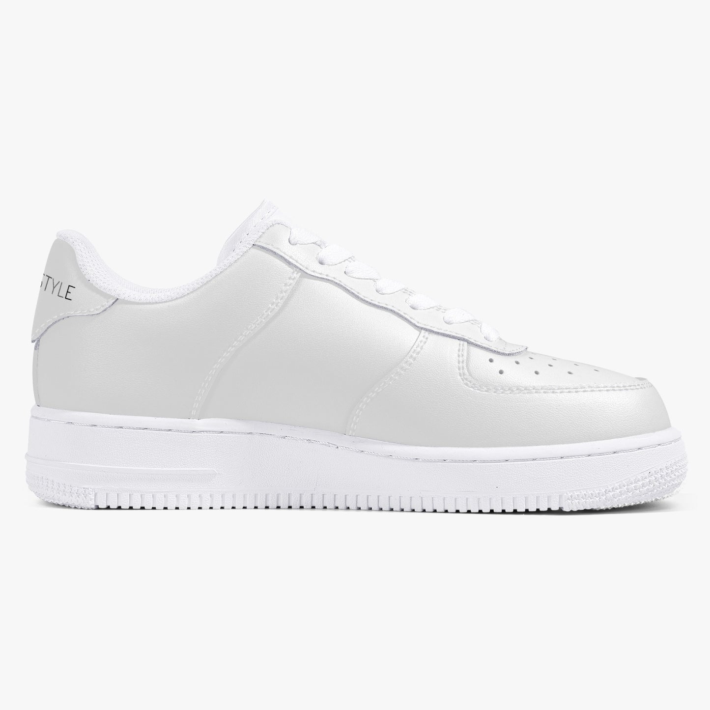 Top Leather Sports Men Sneakers - White