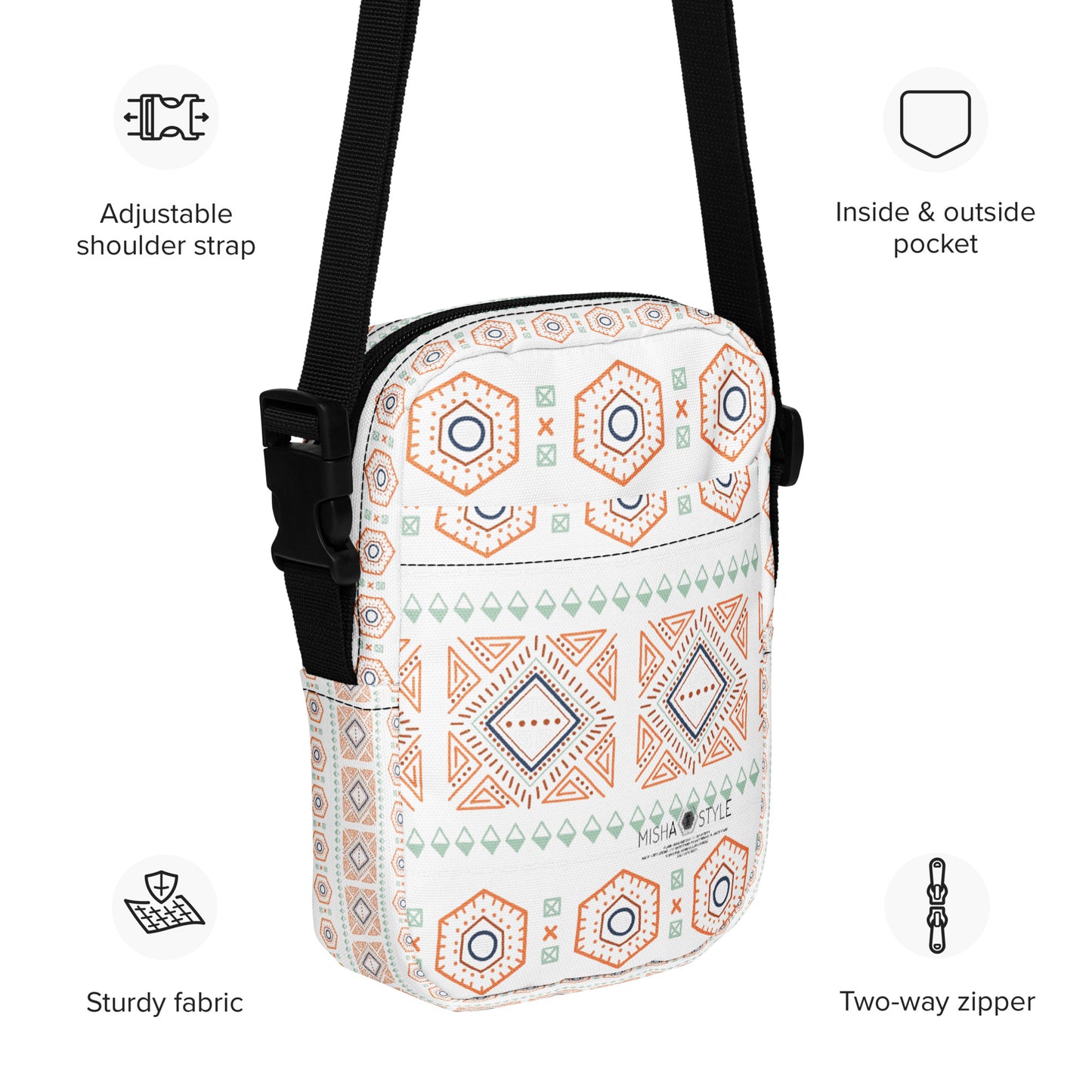 Decoration Utility crossbody White bag