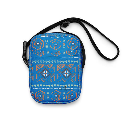 Decoration Utility crossbody Ocean Boat Blue bag