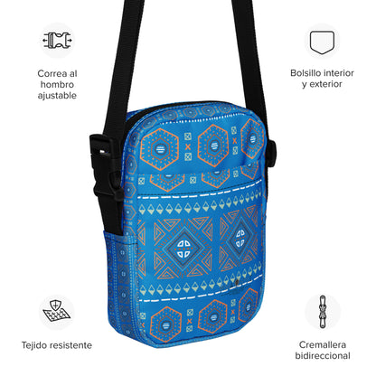 Decoration Utility crossbody Ocean Boat Blue bag