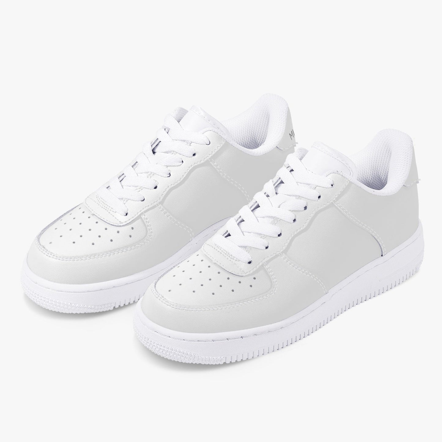 Top Leather Sports Women Sneakers - White