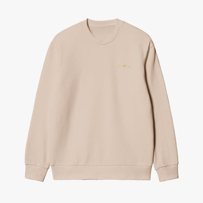 Unisex Garment-Dyed Khaki Sweatshirt