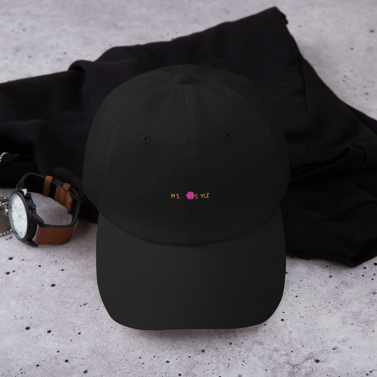 Classic Mishastyle Luxury Black Dad Hat