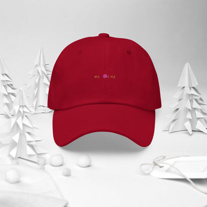 Classic Mishastyle Luxury Cranberry Dad Hat