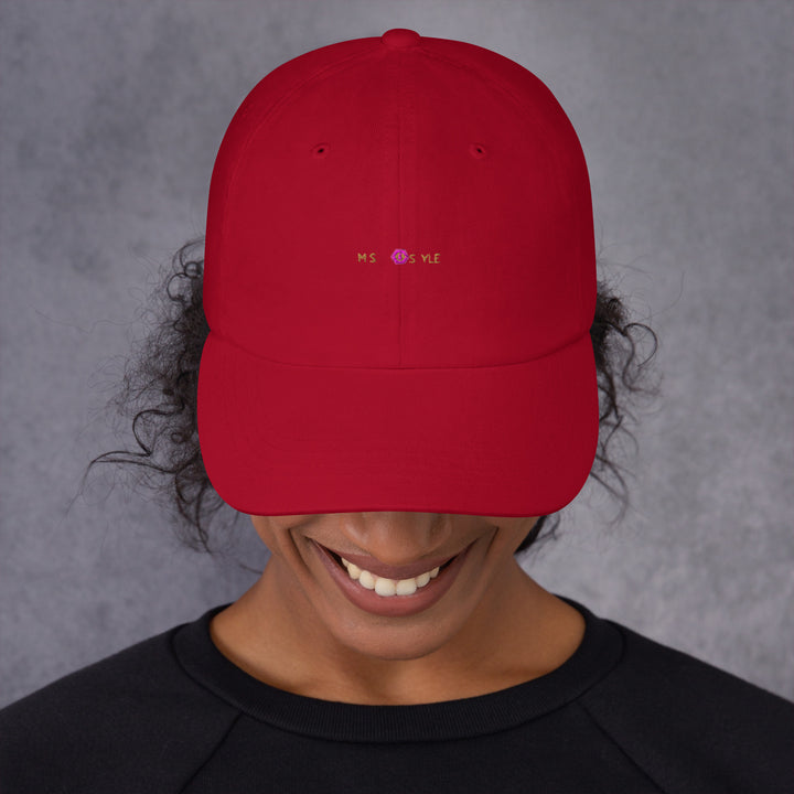 Classic Mishastyle Luxury Cranberry Dad Hat