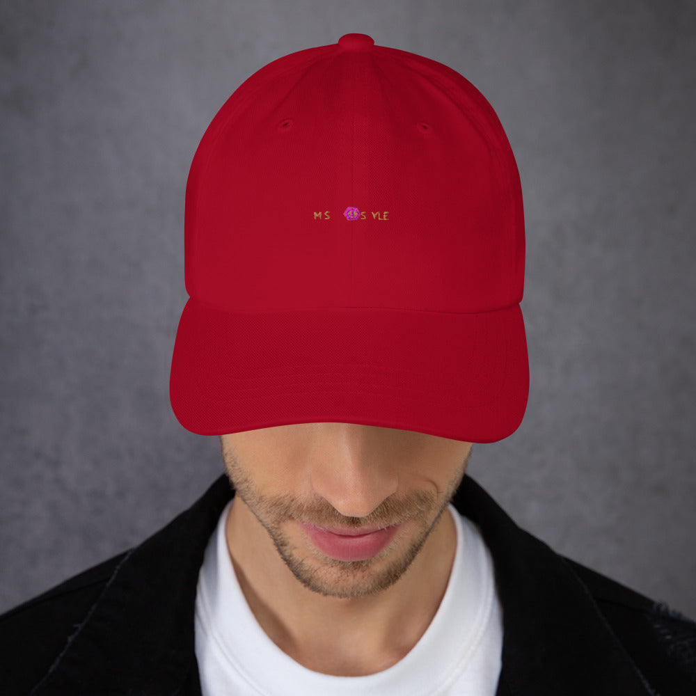 Classic Mishastyle Luxury Cranberry Dad Hat