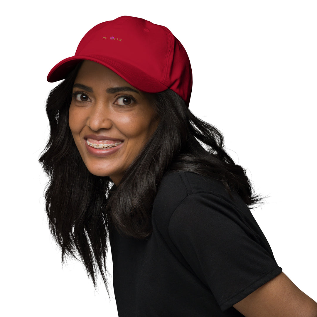 Classic Mishastyle Luxury Cranberry Dad Hat