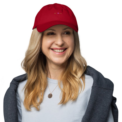 Classic Mishastyle Luxury Cranberry Dad Hat