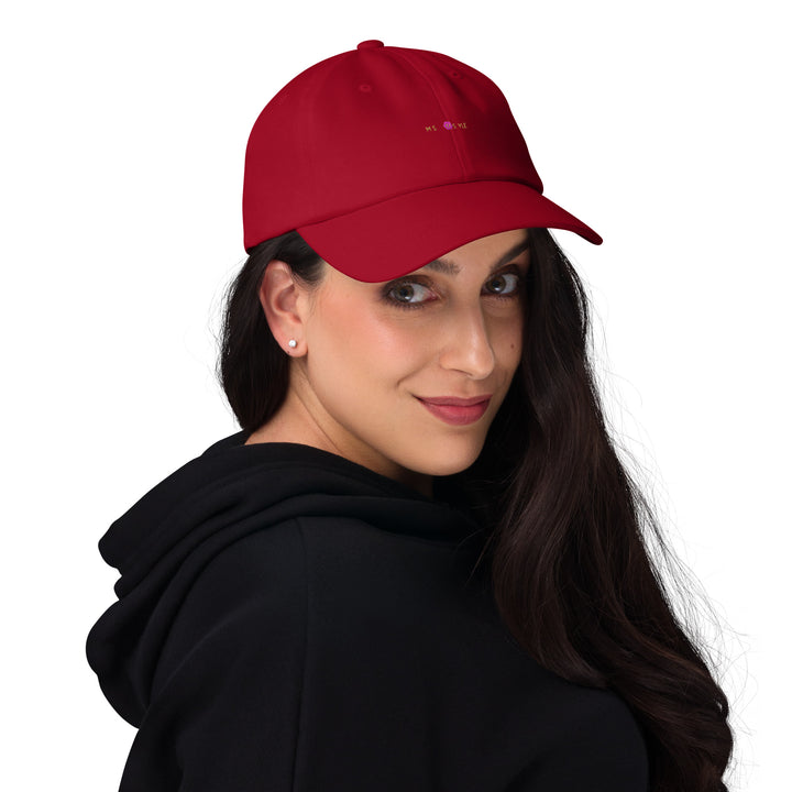 Classic Mishastyle Luxury Cranberry Dad Hat