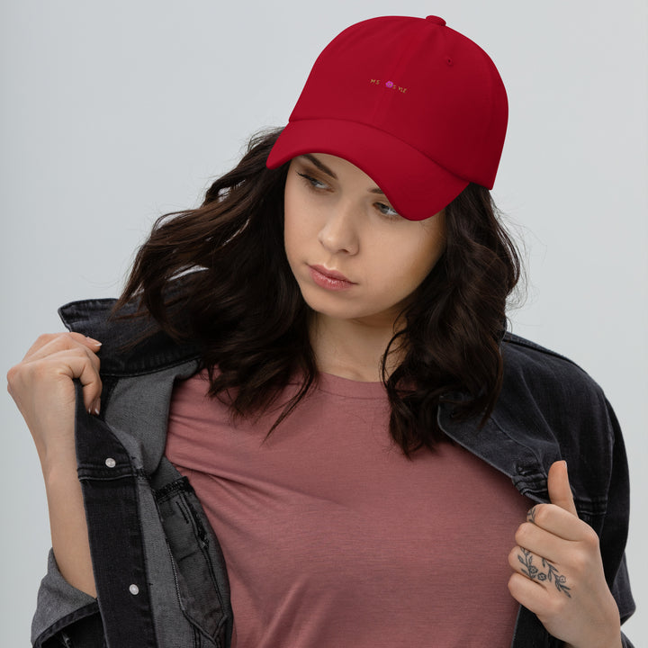 Classic Mishastyle Luxury Cranberry Dad Hat