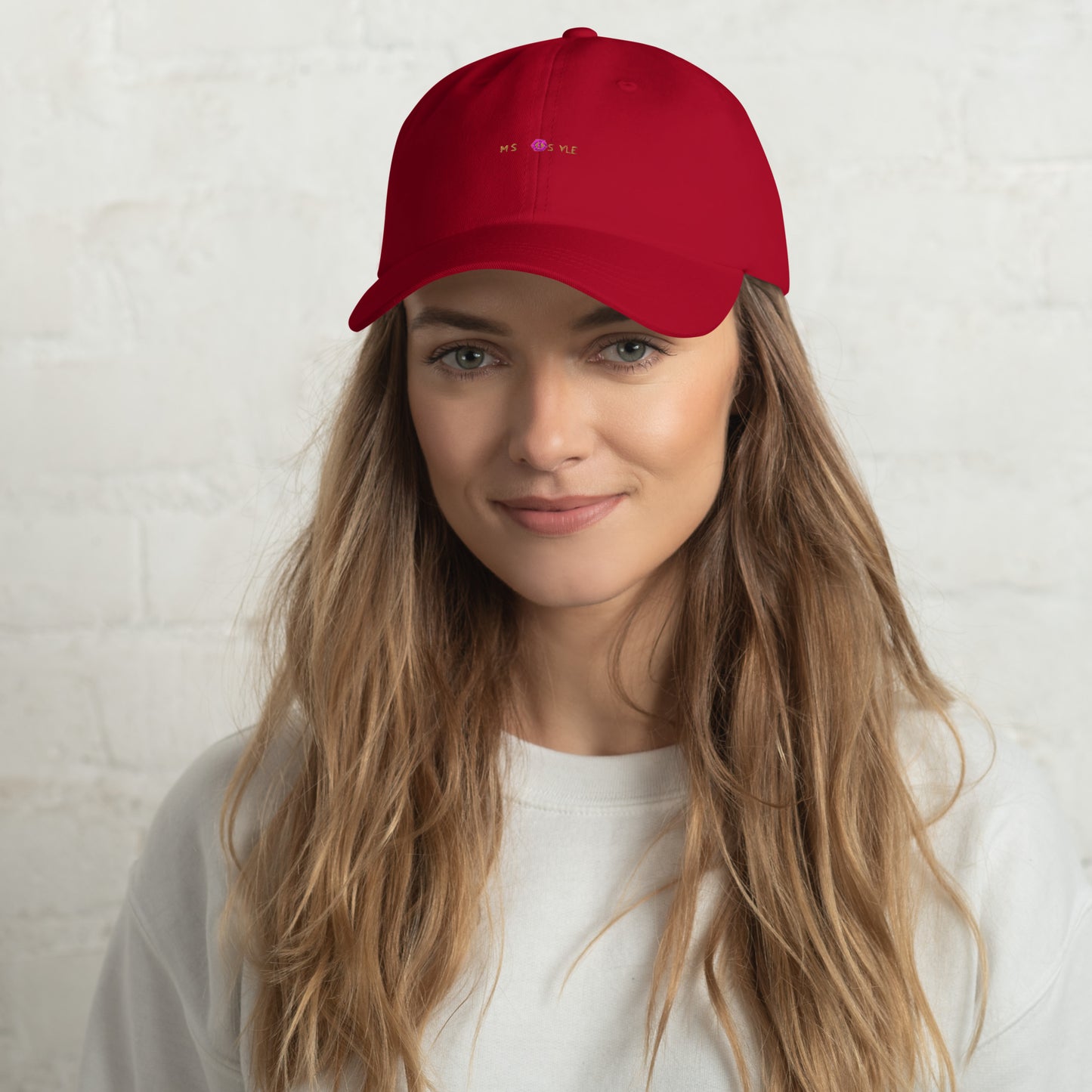 Classic Mishastyle Luxury Cranberry Dad Hat