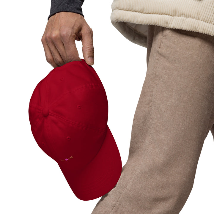 Classic Mishastyle Luxury Cranberry Dad Hat