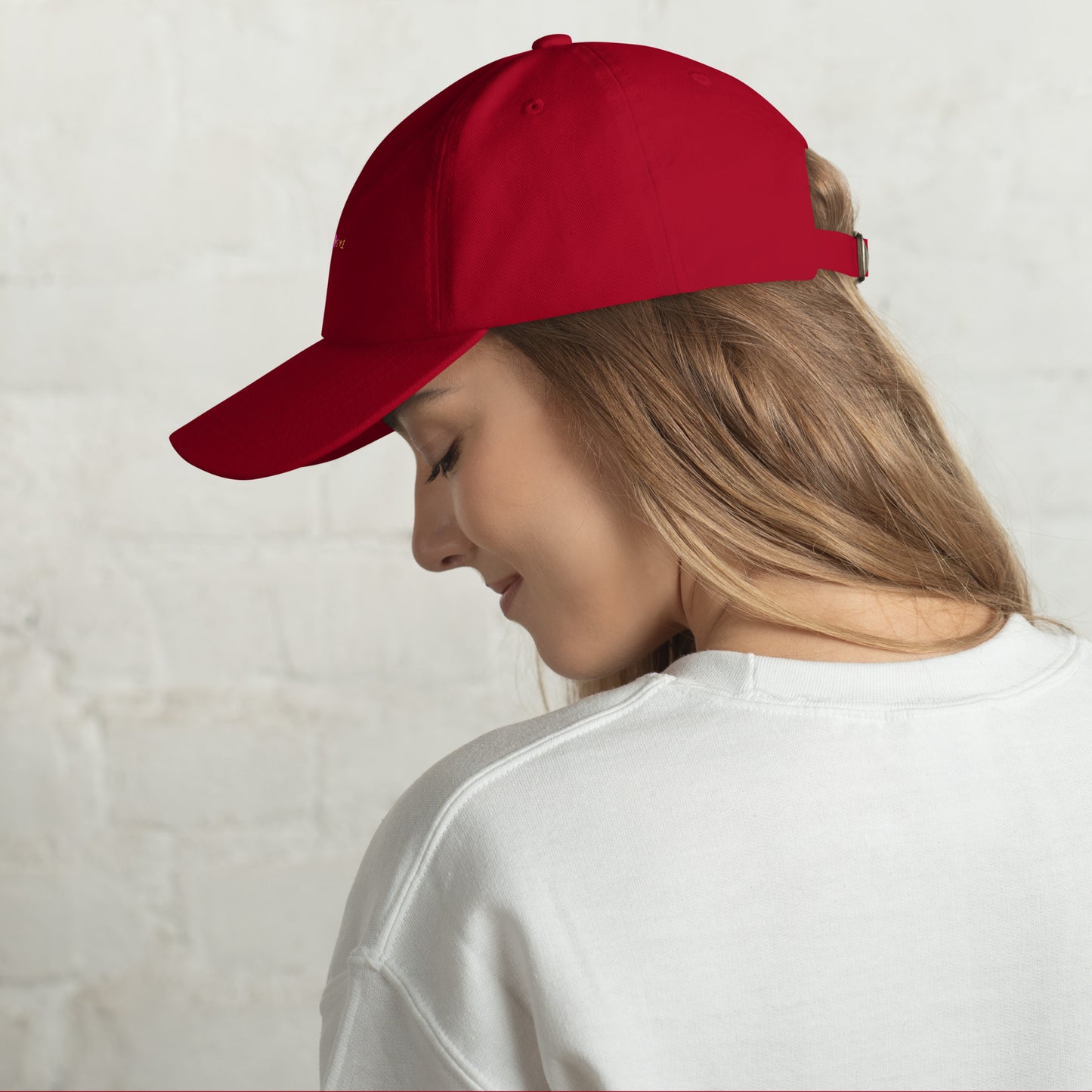 Classic Mishastyle Luxury Cranberry Dad Hat