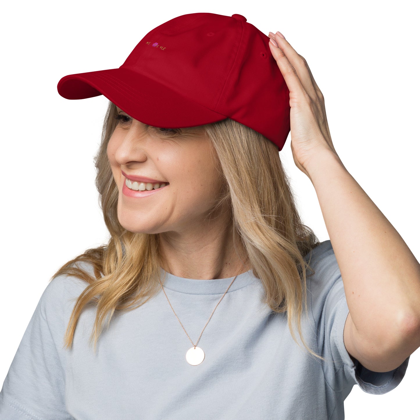 Classic Mishastyle Luxury Cranberry Dad Hat