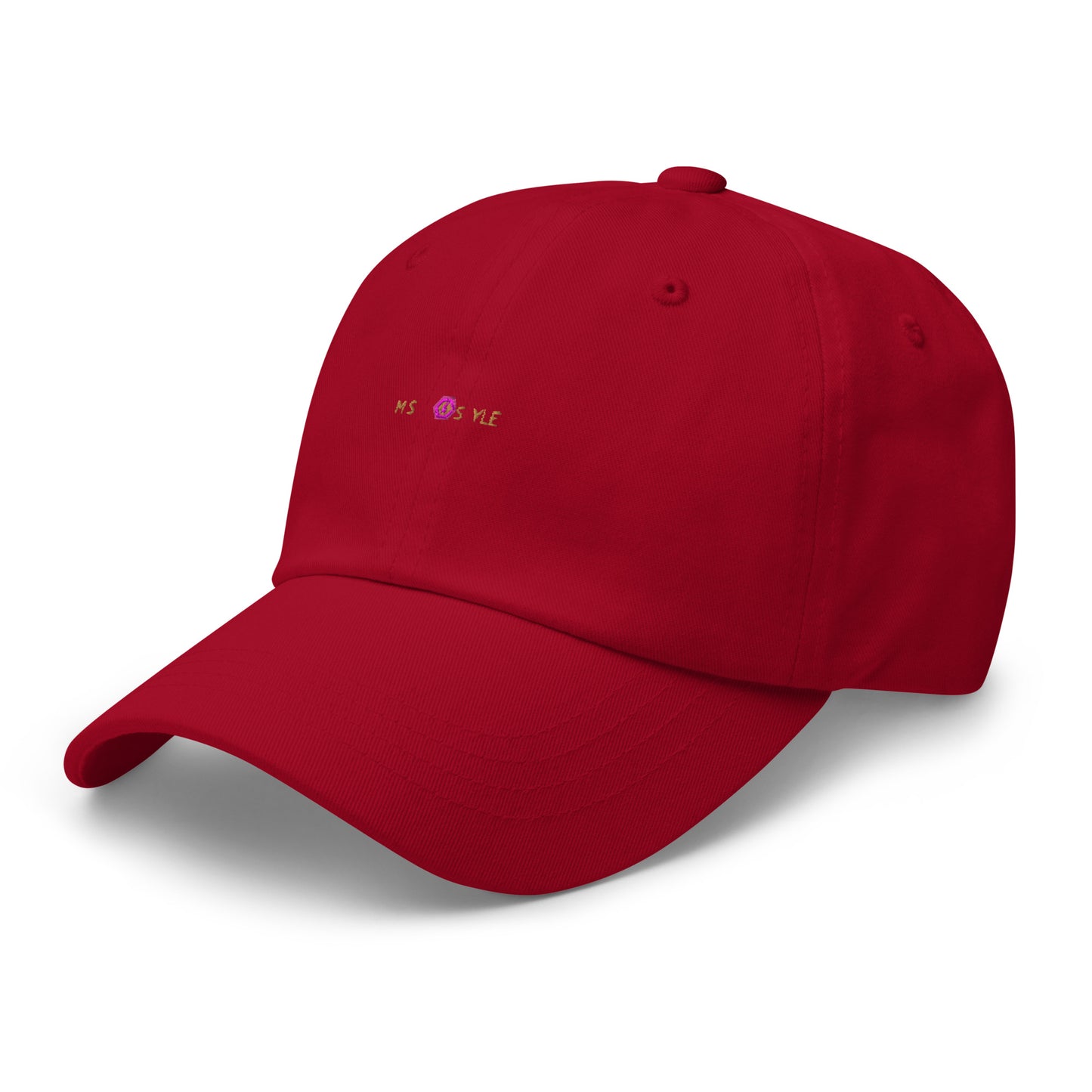 Classic Mishastyle Luxury Cranberry Dad Hat