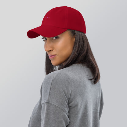 Classic Mishastyle Luxury Cranberry Dad Hat