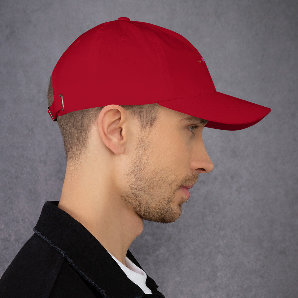 Classic Mishastyle Luxury Cranberry Dad Hat