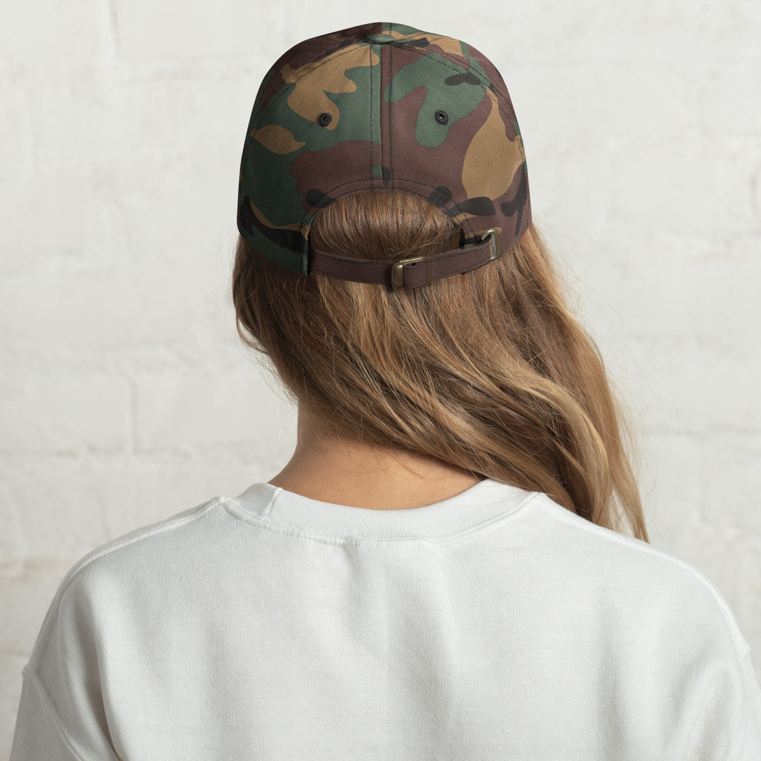 Classic Mishastyle Luxury Spruce Green Camo Dad Hat