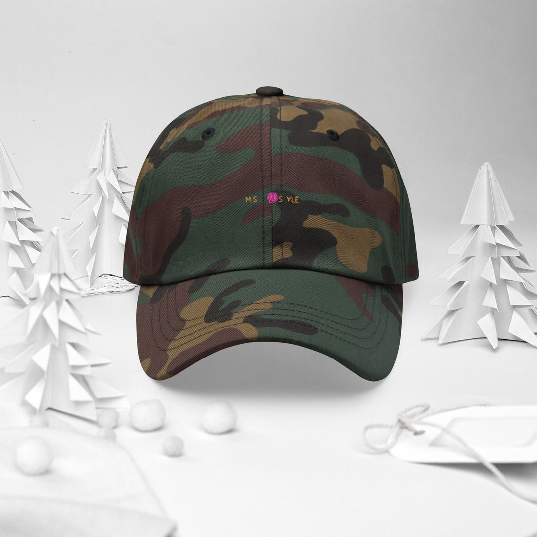 Classic Mishastyle Luxury Spruce Green Camo Dad Hat