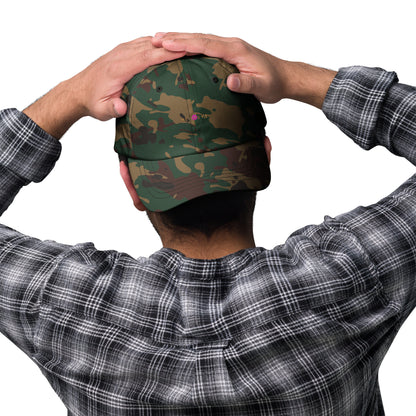 Classic Mishastyle Luxury Spruce Green Camo Dad Hat