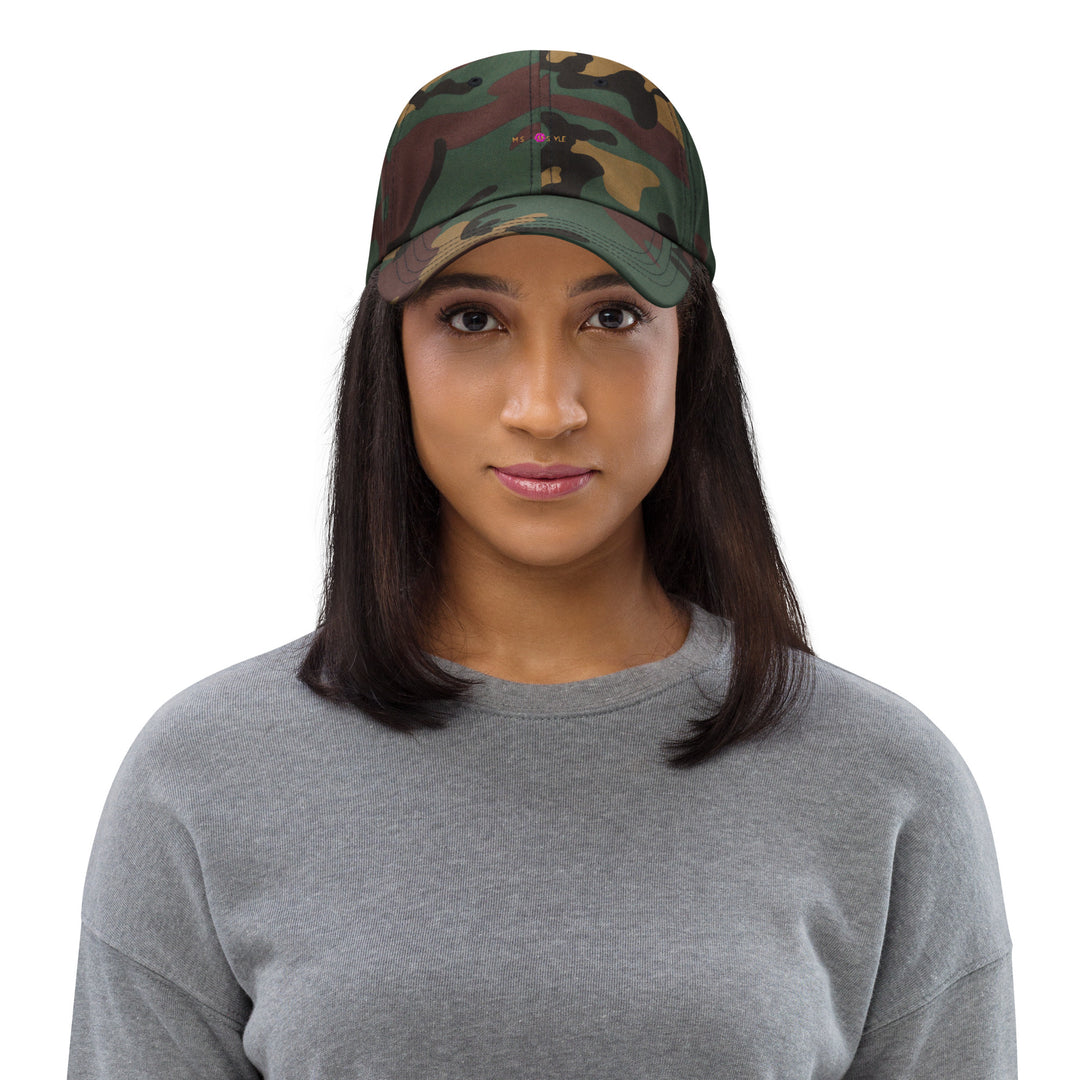 Classic Mishastyle Luxury Spruce Green Camo Dad Hat