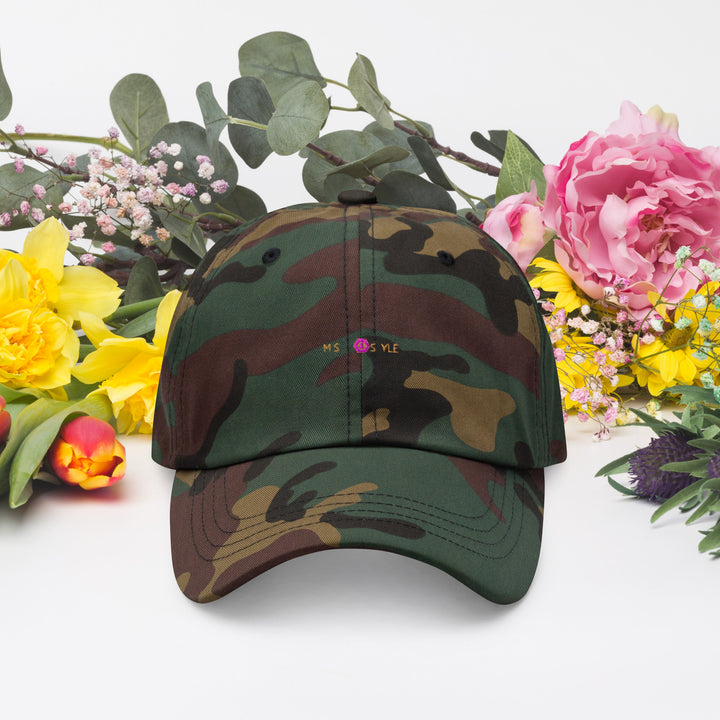 Classic Mishastyle Luxury Spruce Green Camo Dad Hat