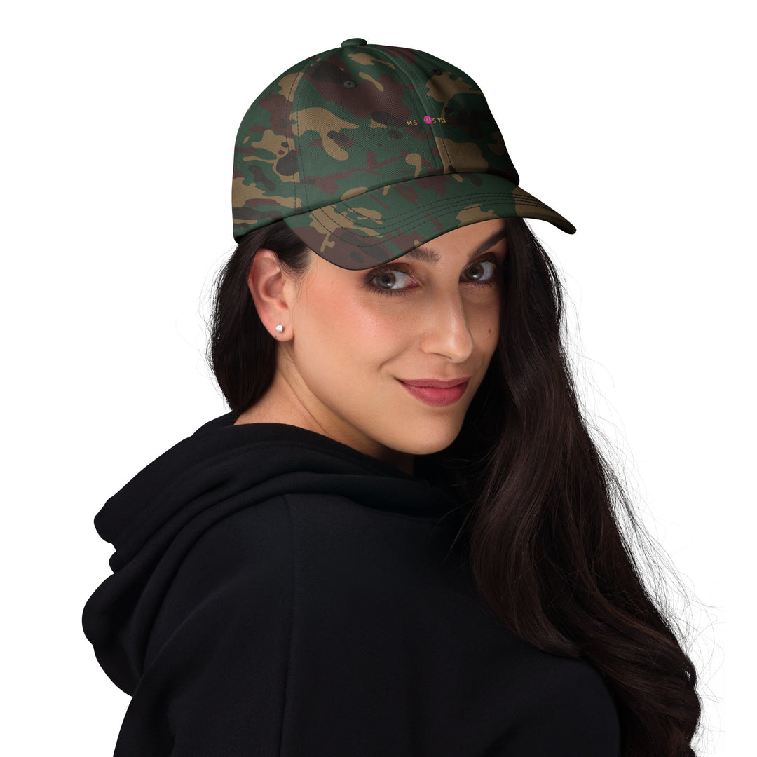 Classic Mishastyle Luxury Spruce Green Camo Dad Hat