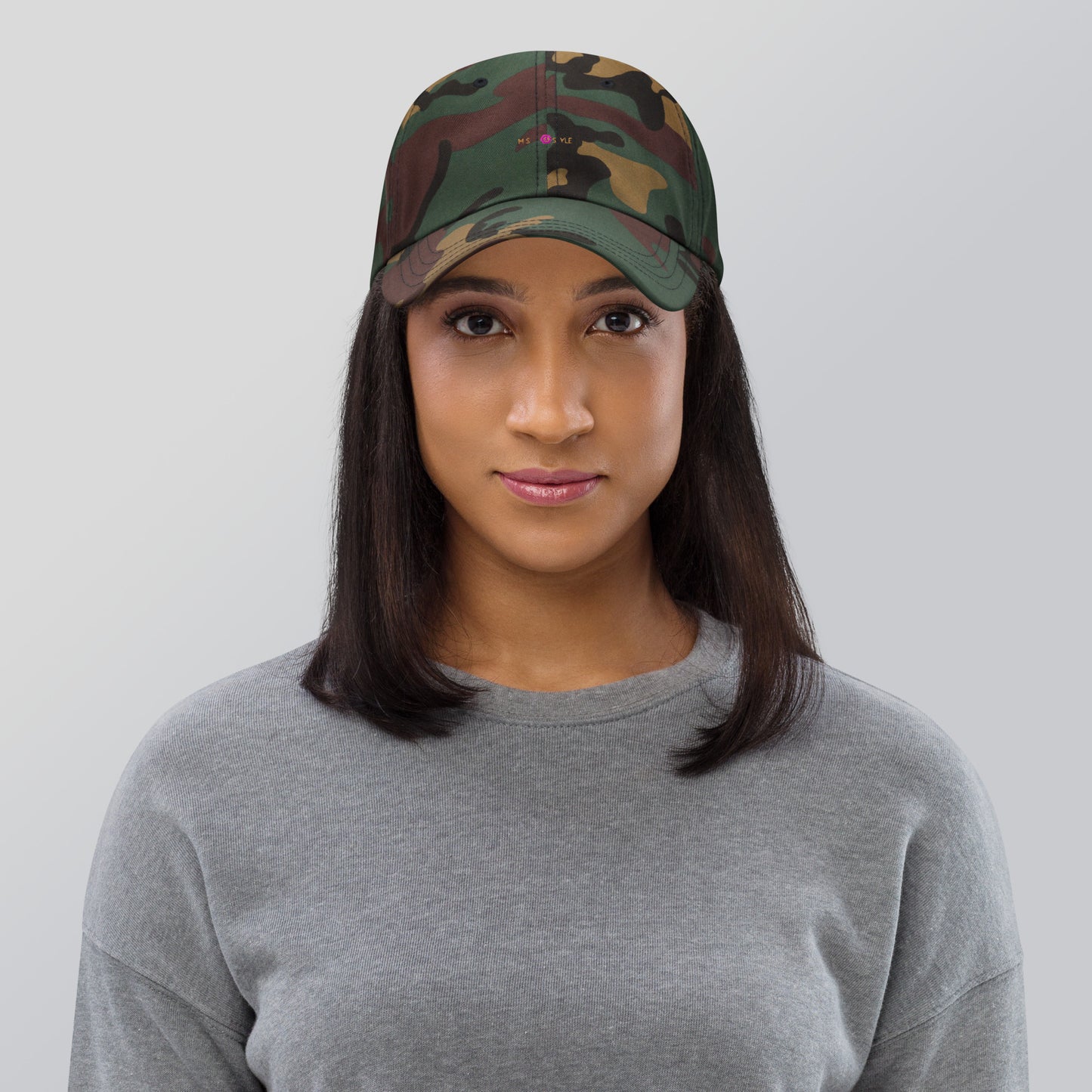 Classic Mishastyle Luxury Spruce Green Camo Dad Hat