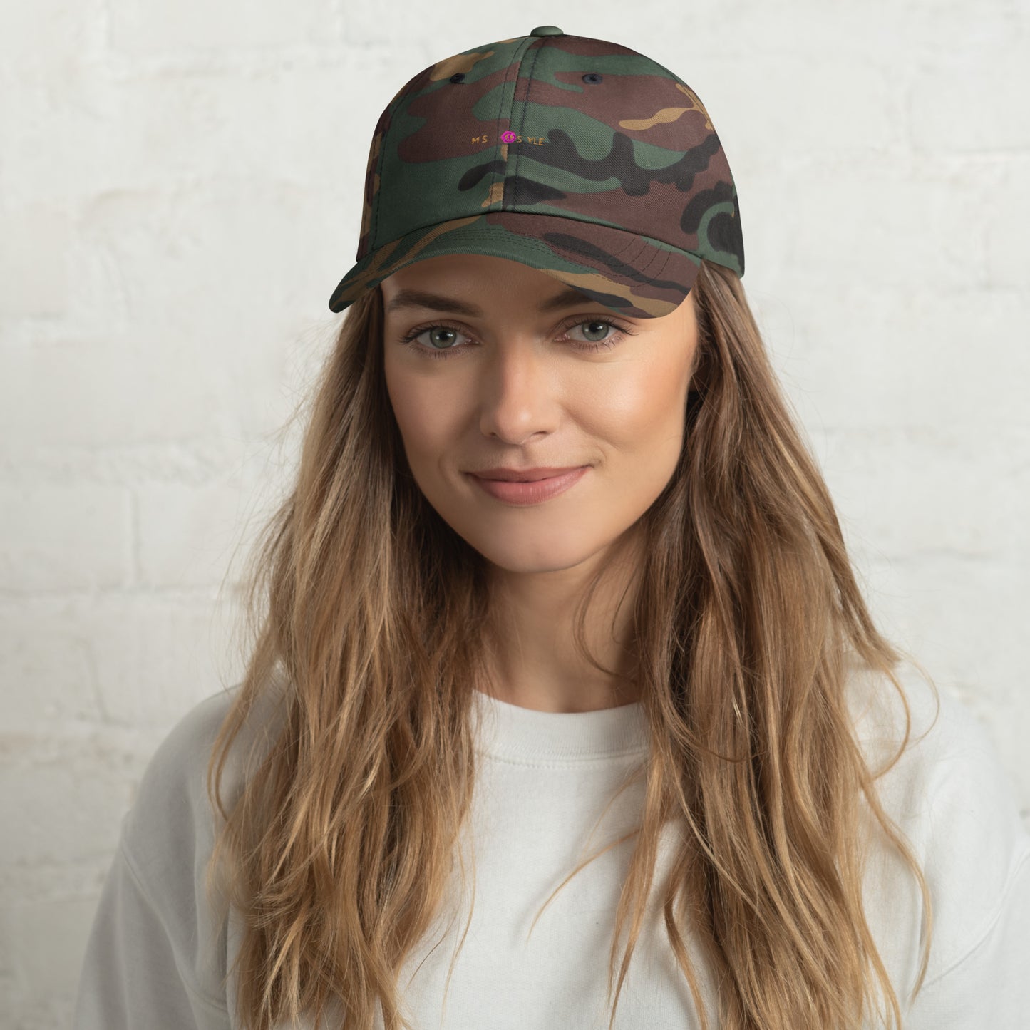 Classic Mishastyle Luxury Spruce Green Camo Dad Hat