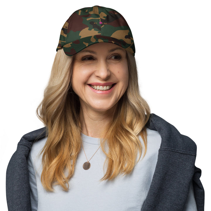 Classic Mishastyle Luxury Spruce Green Camo Dad Hat