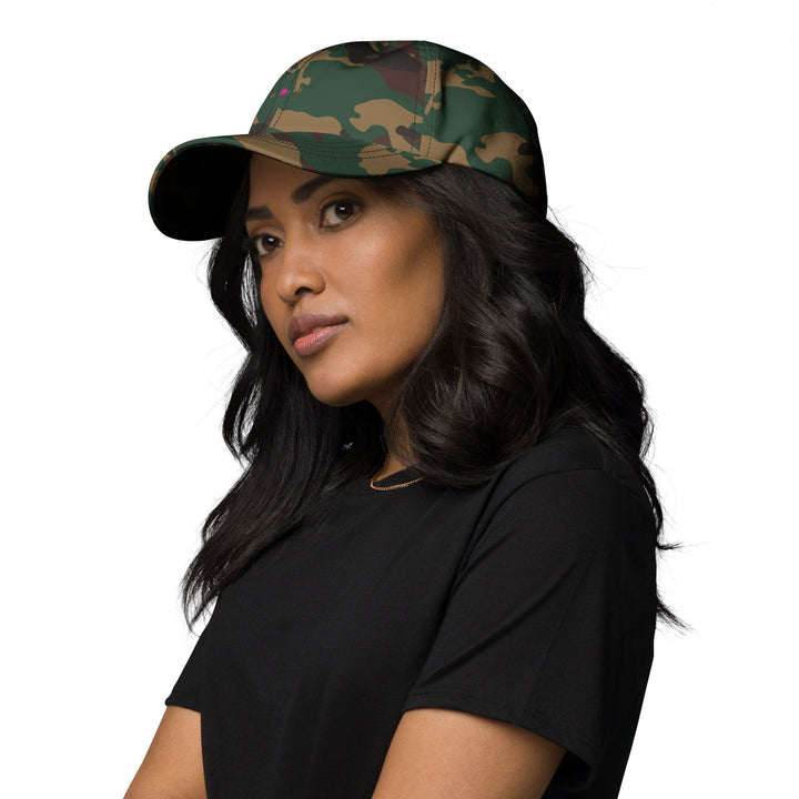 Classic Mishastyle Luxury Spruce Green Camo Dad Hat