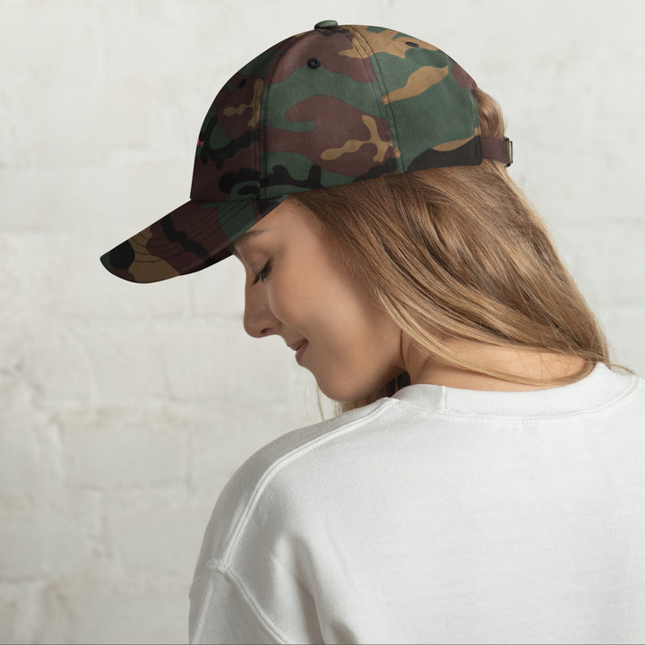 Classic Mishastyle Luxury Spruce Green Camo Dad Hat