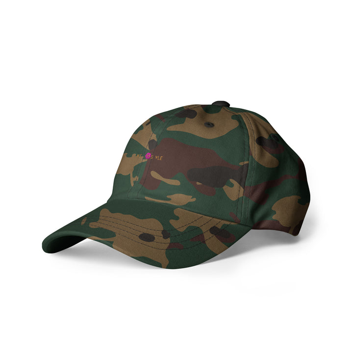 Classic Mishastyle Luxury Spruce Green Camo Dad Hat