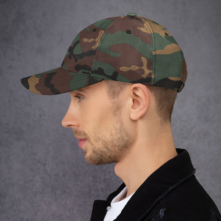 Classic Mishastyle Luxury Spruce Green Camo Dad Hat