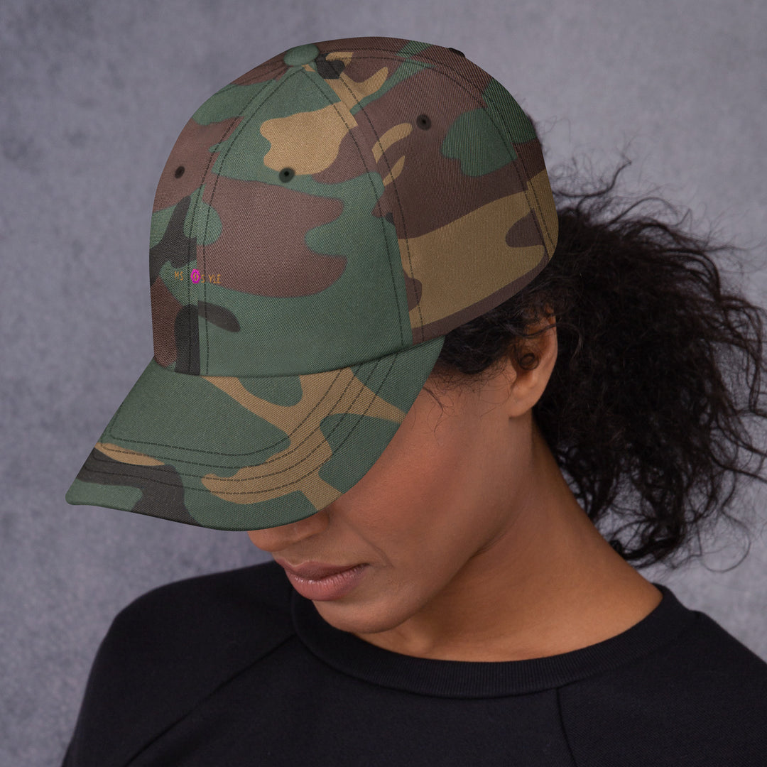 Classic Mishastyle Luxury Spruce Green Camo Dad Hat