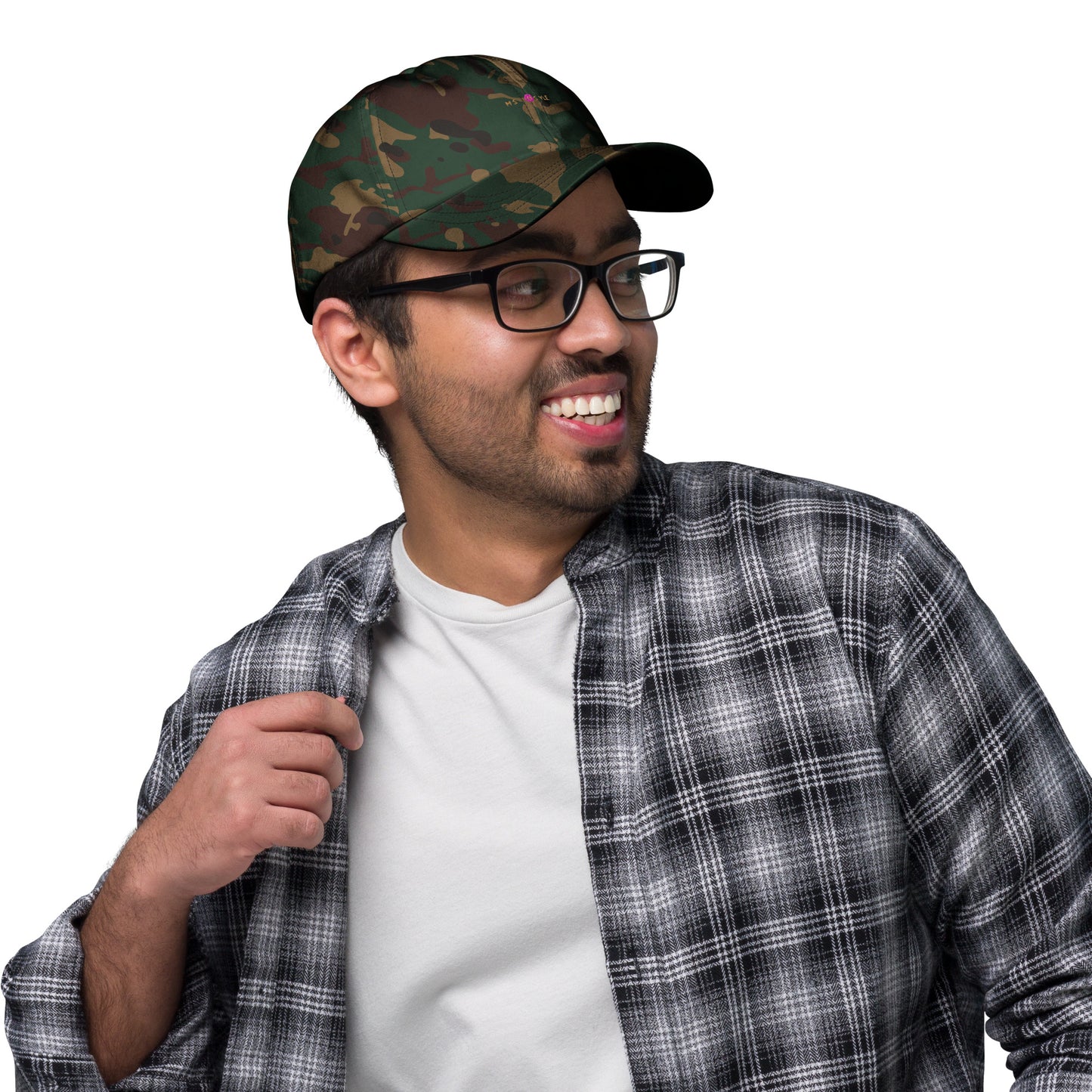 Classic Mishastyle Luxury Spruce Green Camo Dad Hat