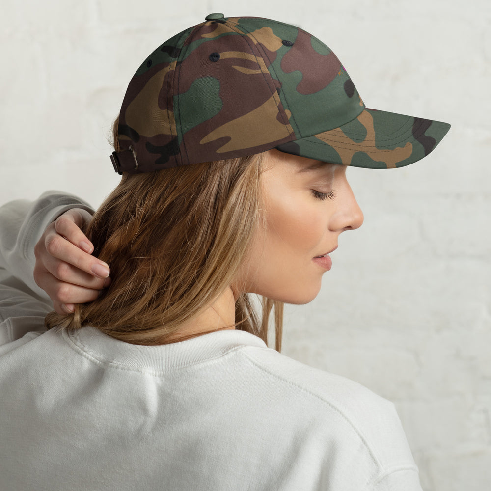 Classic Mishastyle Luxury Spruce Green Camo Dad Hat