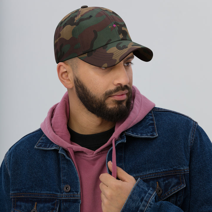 Classic Mishastyle Luxury Spruce Green Camo Dad Hat