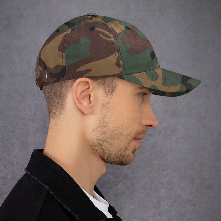 Classic Mishastyle Luxury Spruce Green Camo Dad Hat