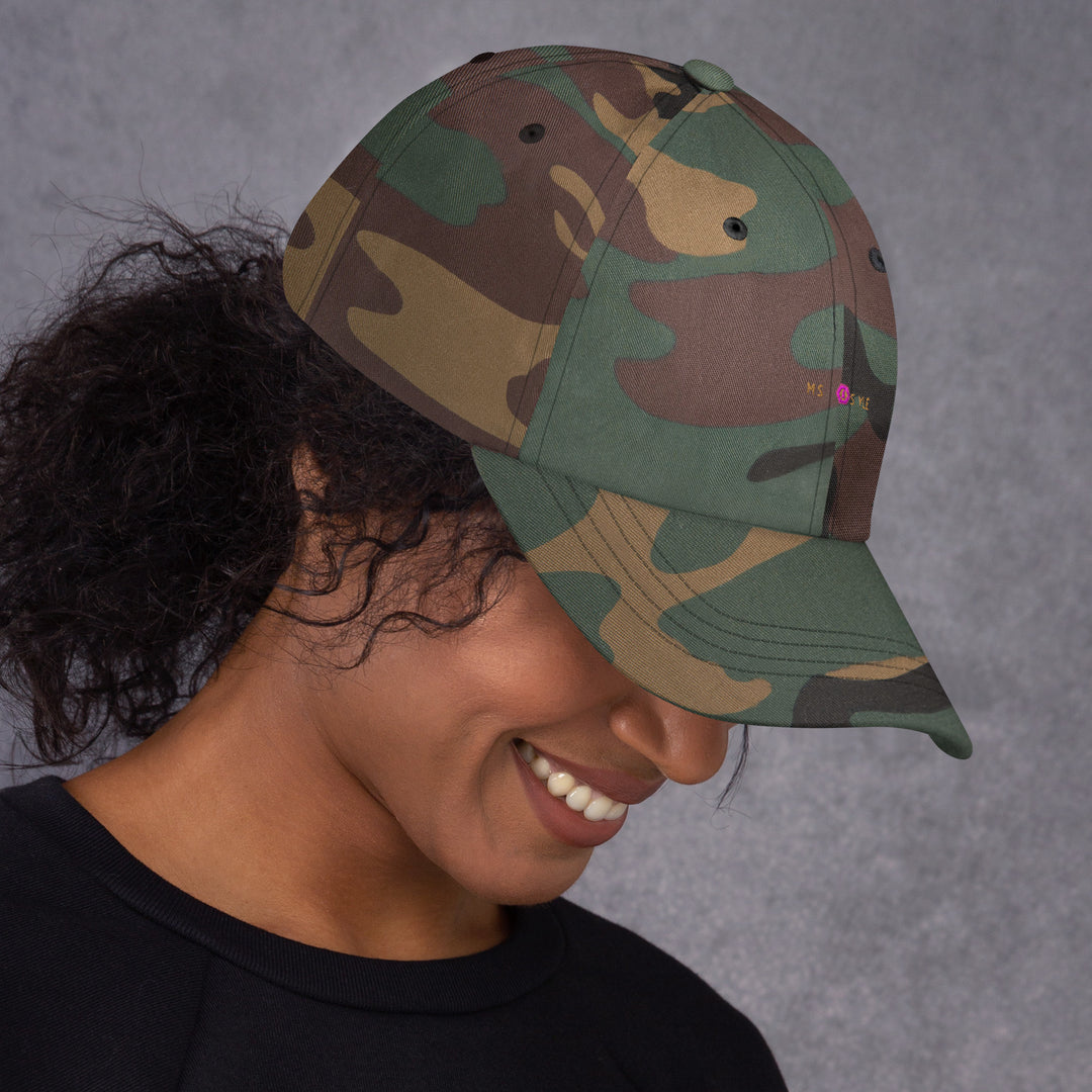 Classic Mishastyle Luxury Spruce Green Camo Dad Hat