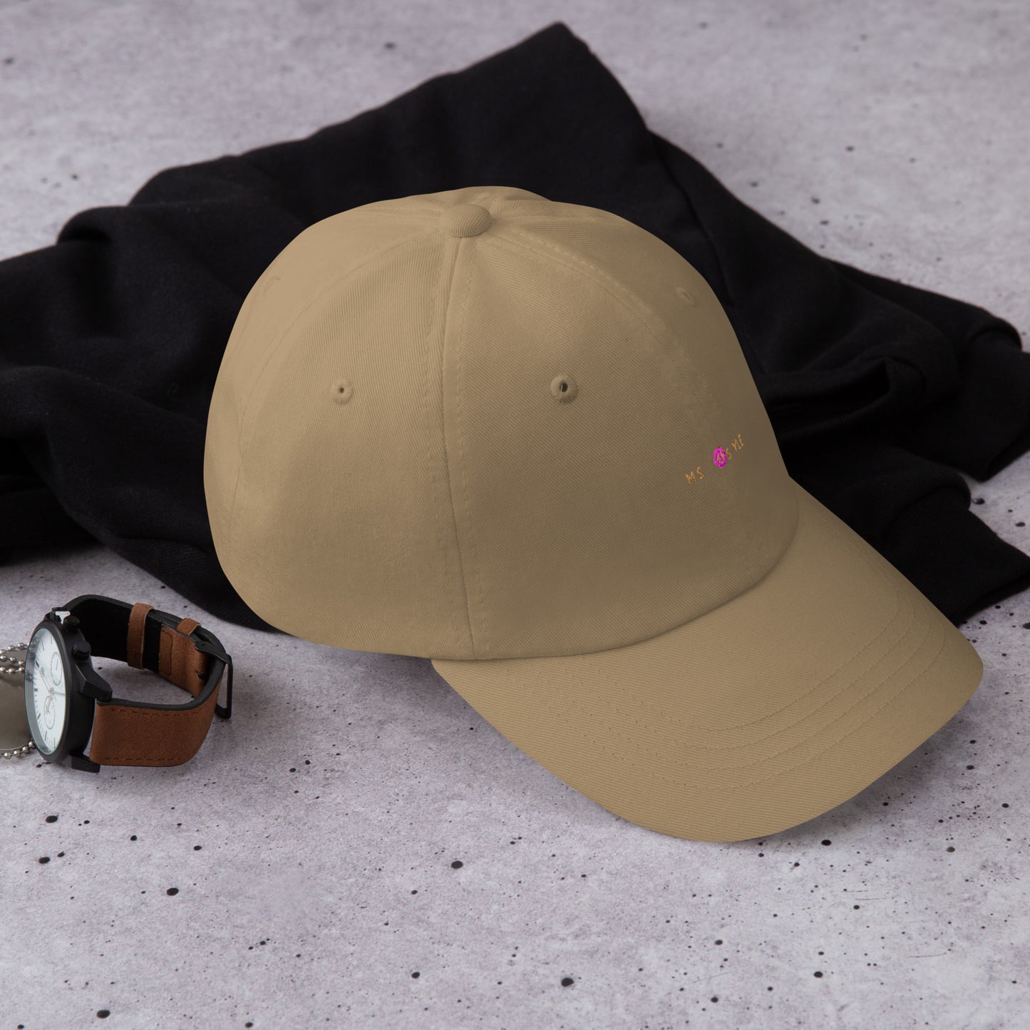 Classic Mishastyle Luxury Khaki Dad Hat