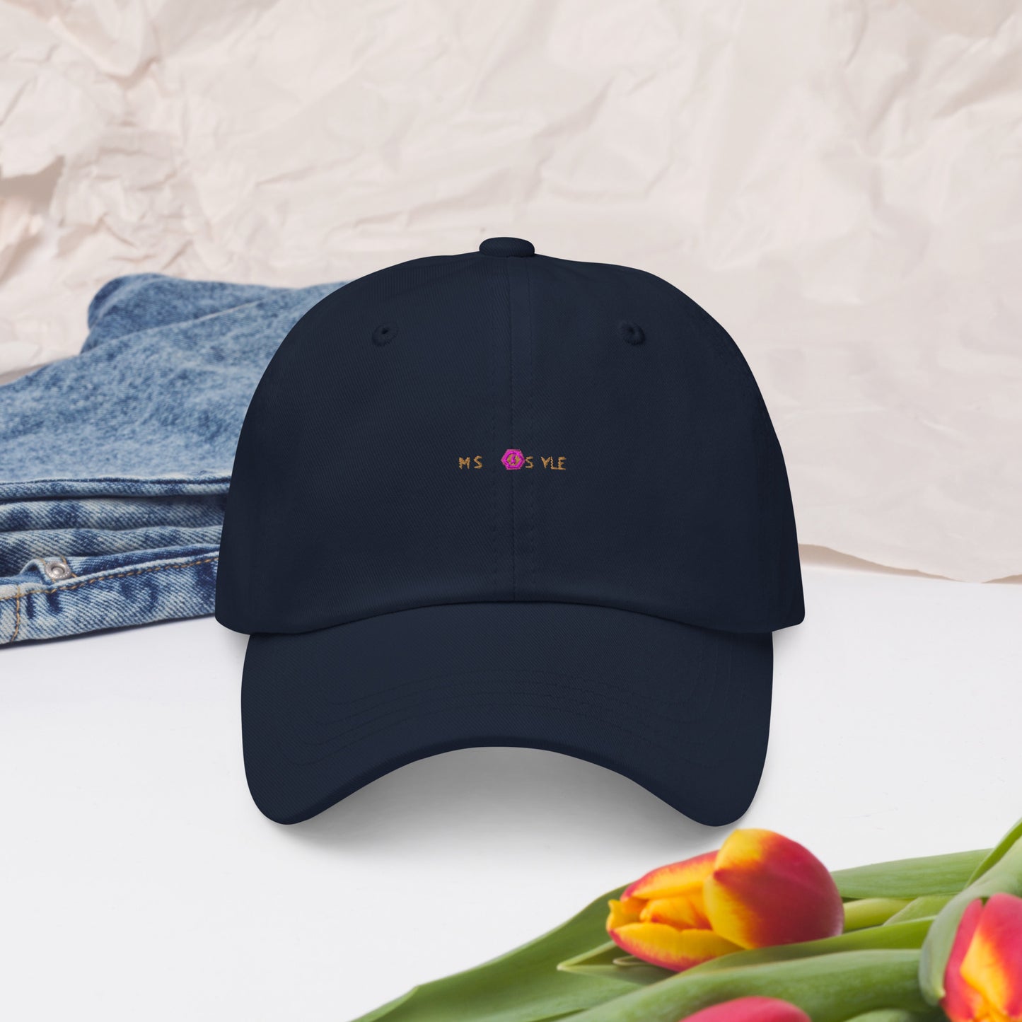 Classic Mishastyle Luxury Navy Dad Hat