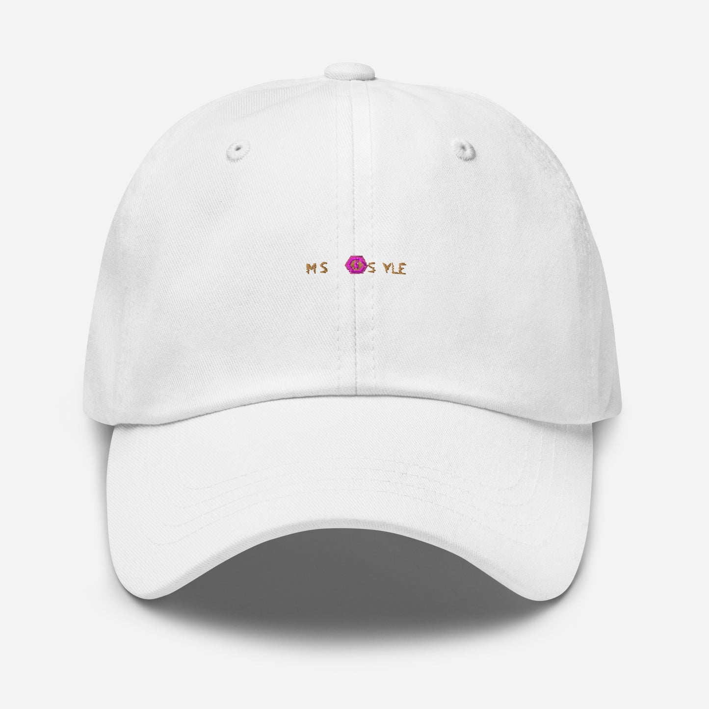 Classic Mishastyle Luxury White Dad Hat