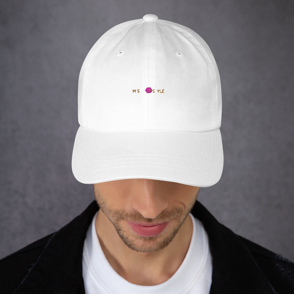 Classic Mishastyle Luxury White Dad Hat