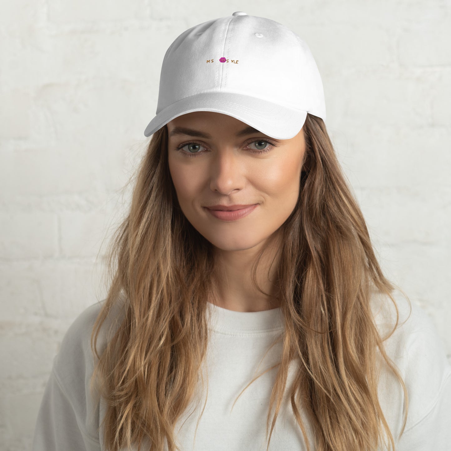 Classic Mishastyle Luxury White Dad Hat