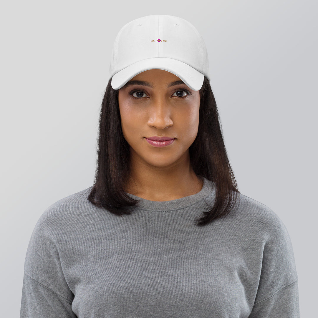 Classic Mishastyle Luxury White Dad Hat